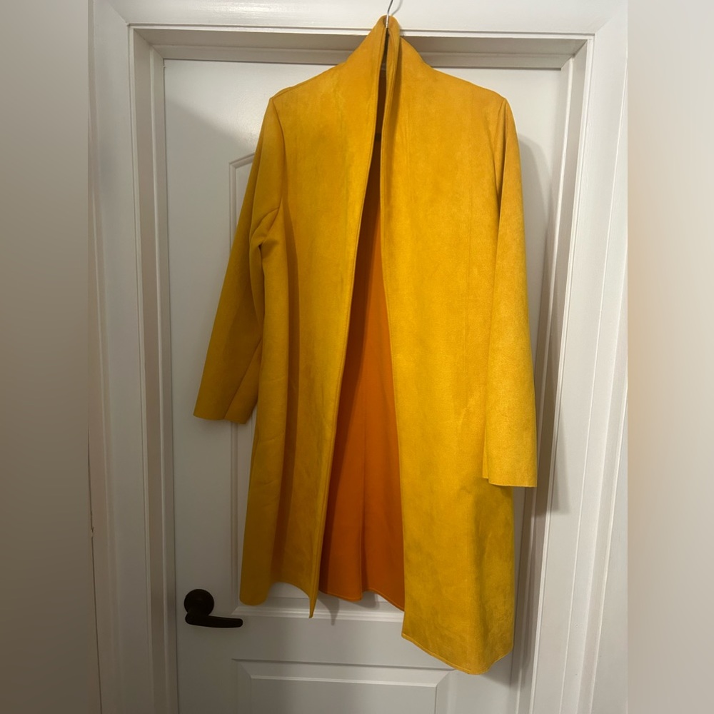 EUC Zara faux suede coat